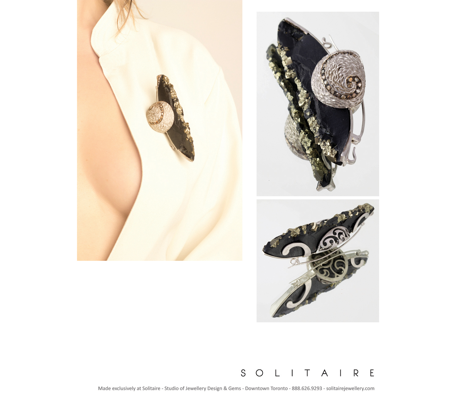 Brooch by Alex Armen: Muse & Fame Collection available only on Solitaire Jewellery's Online Shop